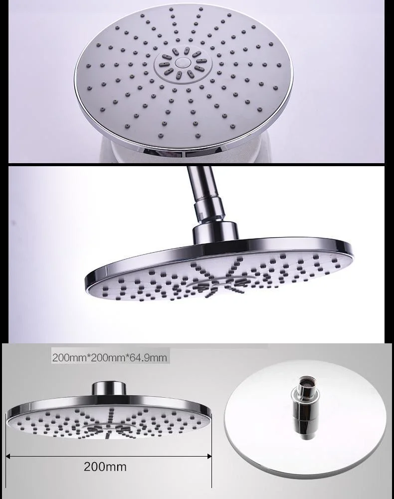 Massage Overhead Rain Shower Head 8inch Bathroom Shower